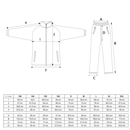 Trening sportiv Hayashi, Alb-Negru, 2XS [1]