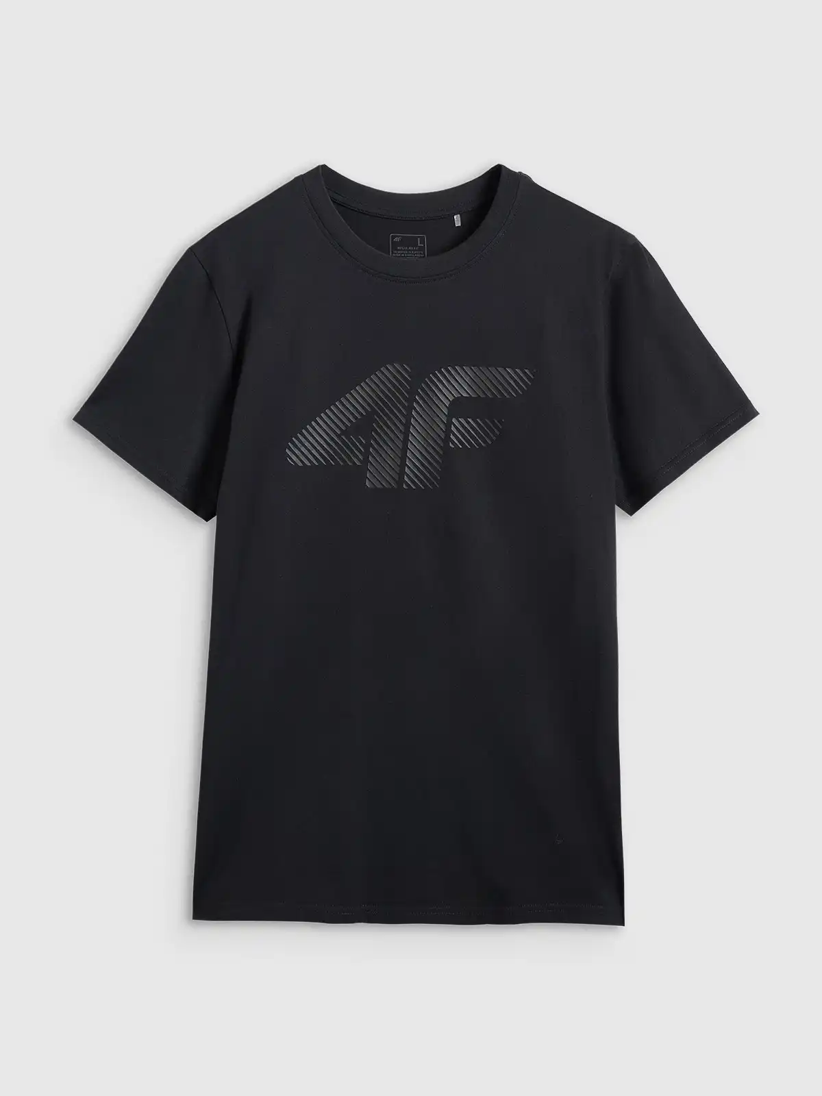 4F T-Shirt, Black, S [5]