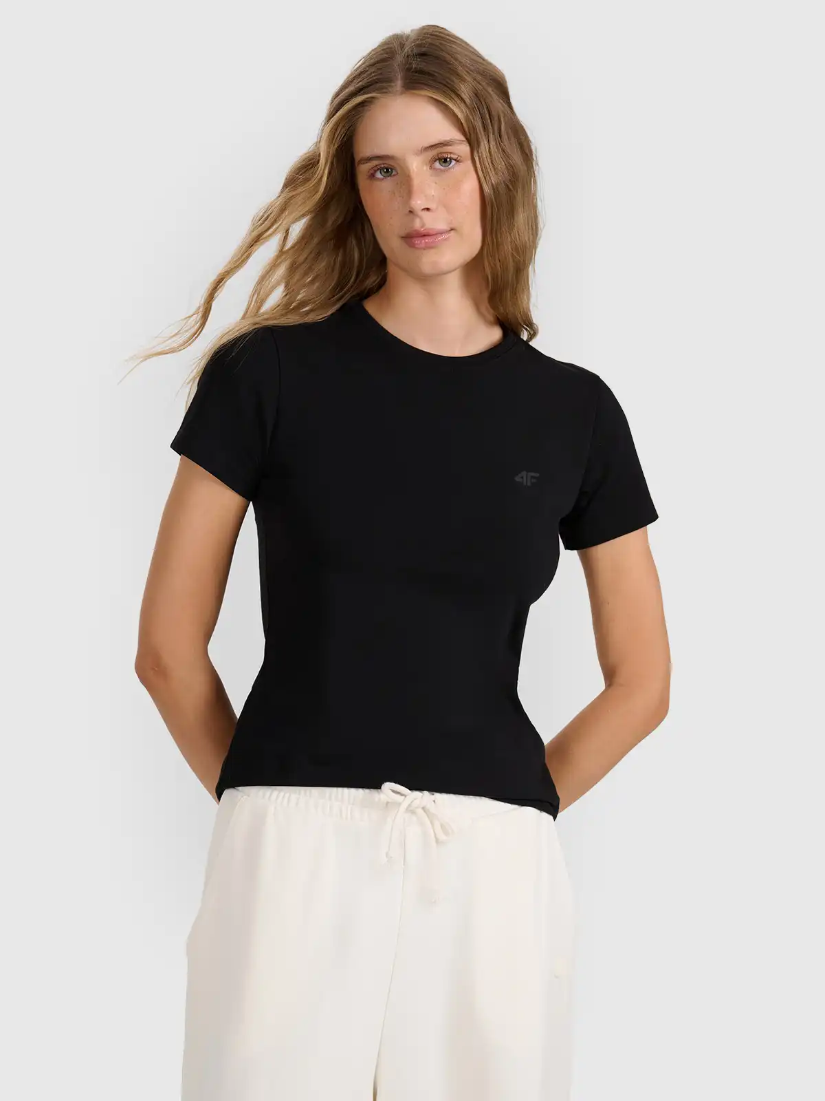 Tricouri/Maieuri - Tricou dama 4F, negru, XXL