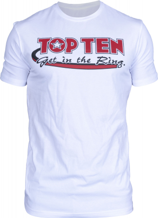 Taekwon-Do - Tricou „Get in the Ring“, Top Ten, Alb, S