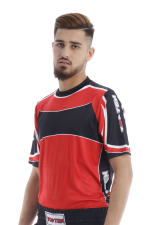 Tricou " Elastic", Top Ten, Rosu-Negru, L [2]