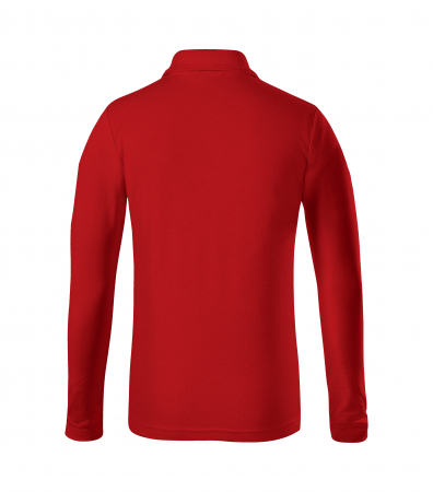 Tricou polo copii maneca lunga alb , 158 cm/12 ani [10]
