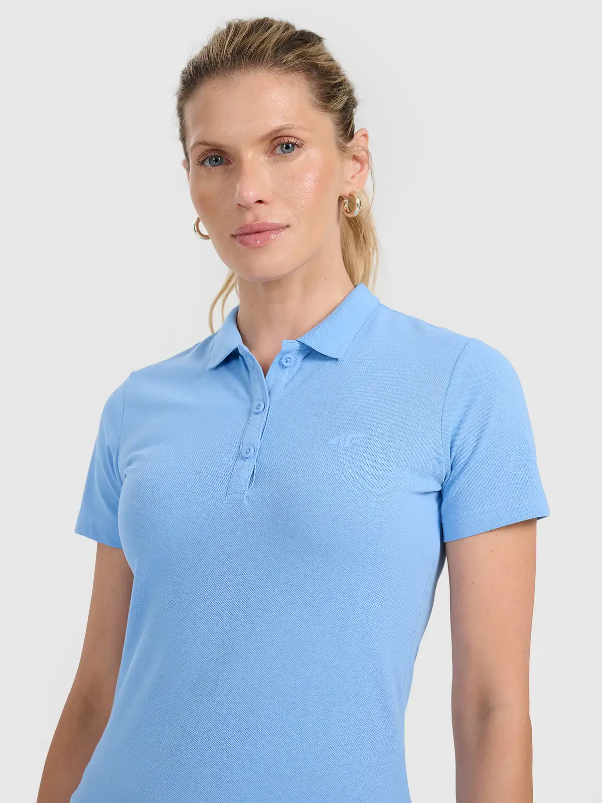 4F Women's Polo Shirt, blue, XS [3]