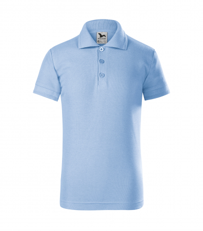 Tricou polo copii maneca scurta alb , 122 cm/6 ani [23]