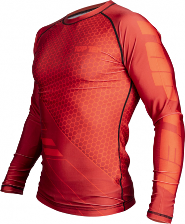 Tricou Rash Guard “COMBat” , Top Ten, Rosu, XL [3]