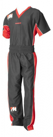 Omologate WAKO - Trening Kickboxing „Airtex”, Manus, aprobat WAKO, Negru-Rosu, XL