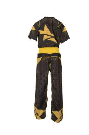 Uniformă Kickboxing „Future”, aprobat WAKO, Top Ten, galben-negru, 170CM [3]