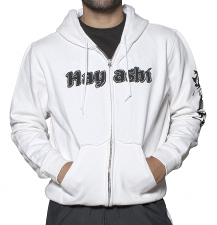 ZIP Hoodie “Karate-Do” - white, size L [1]