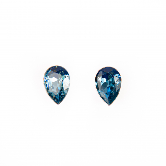 Cercei cristal Denim Blue Lacrima [2]