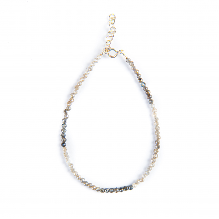 Labradorite Diamond coated bracelet [2]