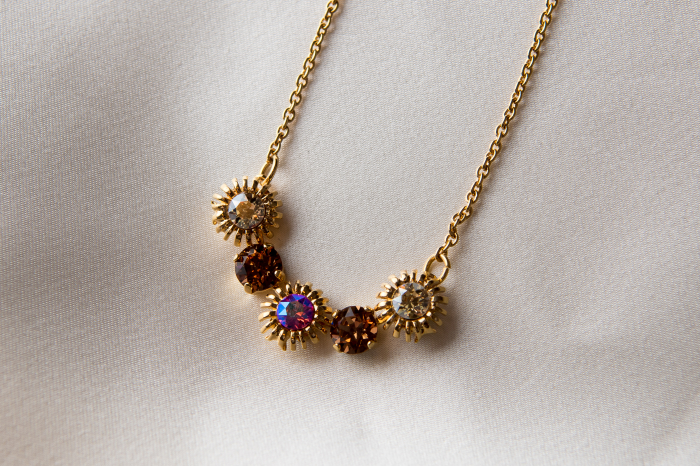 Colier cristal Topaz Golden Plated [2]