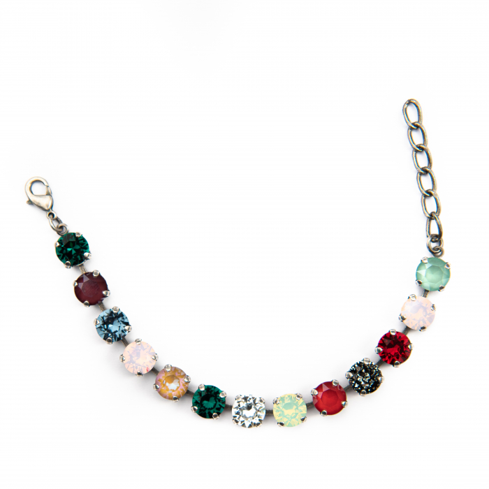 Bratara cristale verzi Antique Silver [2]
