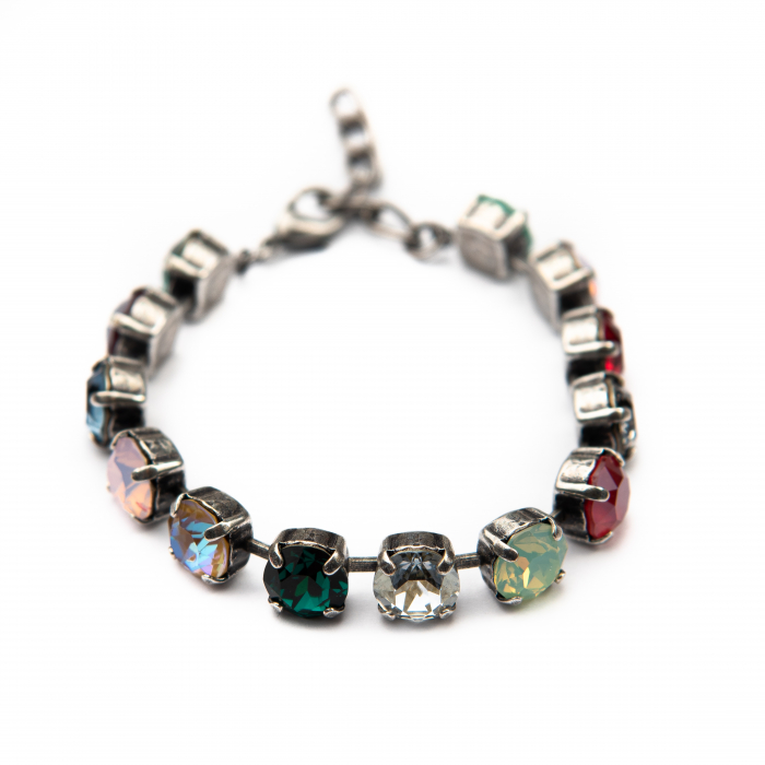 Bratara cristale verzi Antique Silver [1]