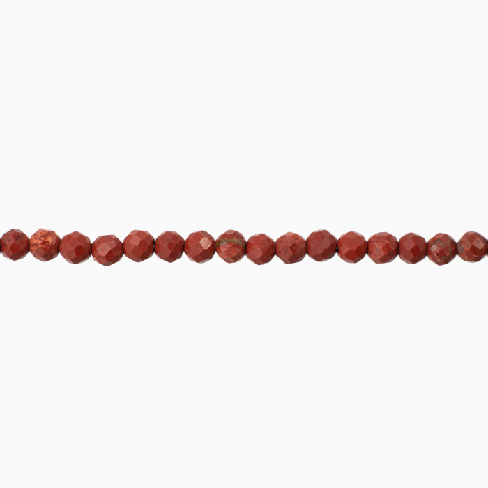 Bratara argint piatra semipretioasa jasp rosu microfatetat de 4 mm lungime 18-21 cm [2]