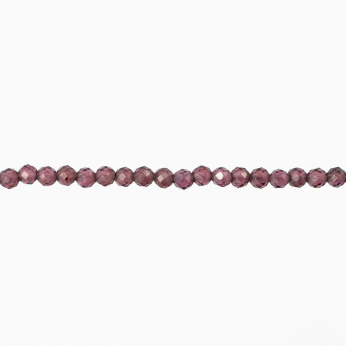 Bratara argint pietre semipretioase granat microfatetat de 2.5 mm lungime 17-20 cm [2]