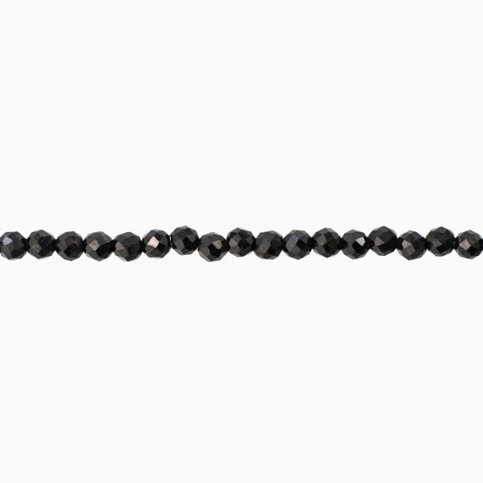 Bratara argint pietre semipretioase spinel negru microfatetat de 2 mm lungime 17-20 cm [2]