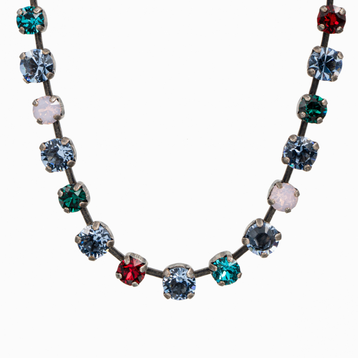 Colier cristale Austria, mix culori, rose opal, light sapphire,  turquoise, siam [2]