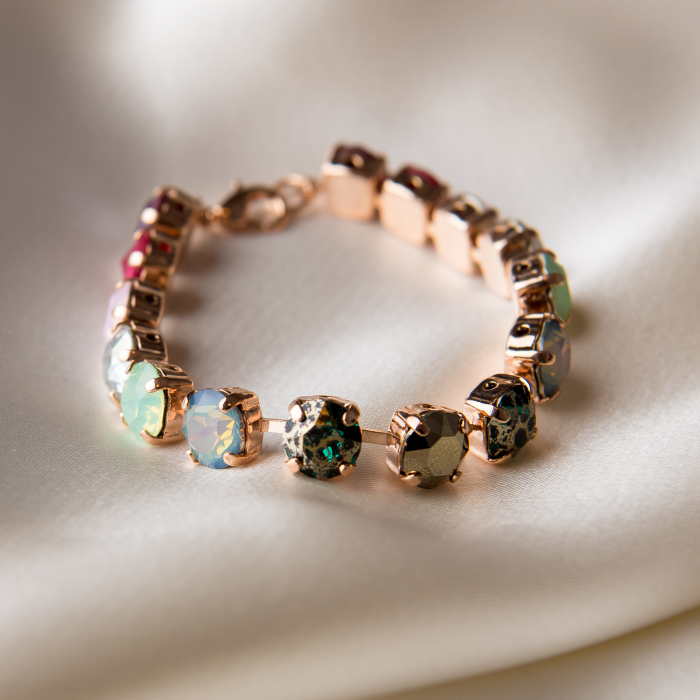 Rose Gold Filed multicolored crystal bracelet [1]
