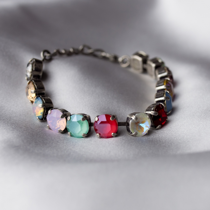 Bratara cristale Multicolour Antique Silver Plated [1]