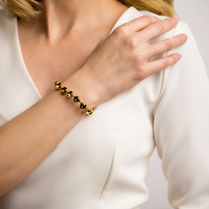 Bratara cristale Topaz Golden Plated [2]