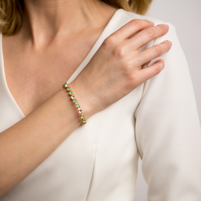 Turquoise Gold Plated crystal bracelet [1]