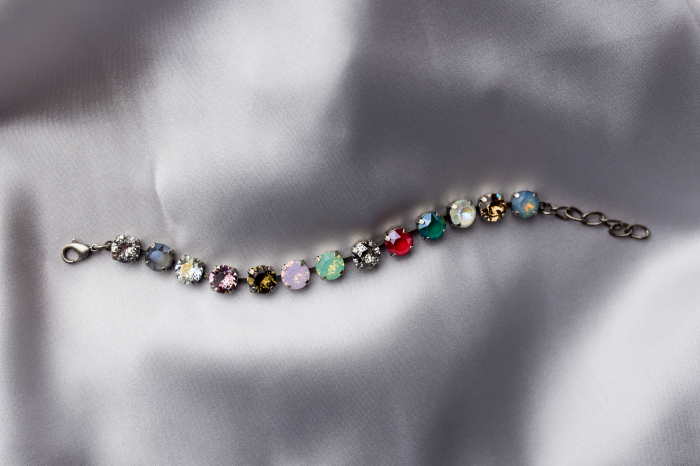 Bratara cristale Multicolour Antique Silver Plated [2]