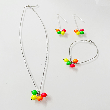 Bratara perle mix culori neon [2]