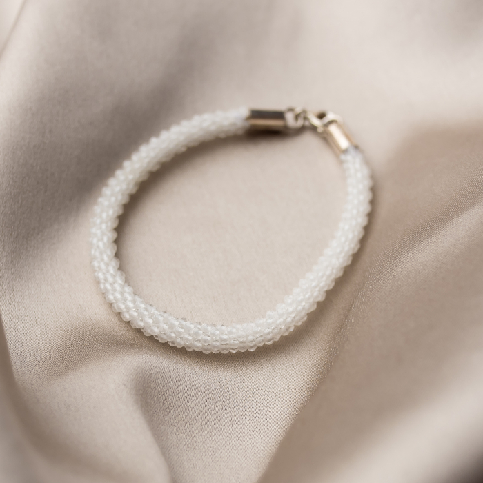 Rock crystal semi-precious stones bracelet [1]