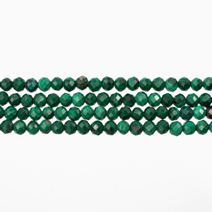Bratara pietre semipretioase malachit microfatetat 2,5 mm 4 randuri  lungime 18.5 cm [2]