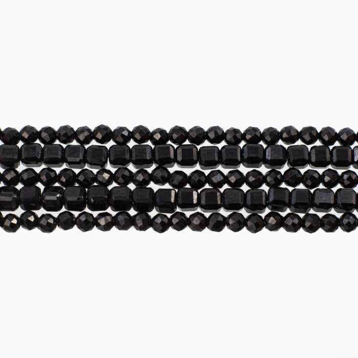 Bratara pietre semipretioase spinel microfatetat si spinel cubulete de 3 mm multisir 5 randuri  lungime 18,5 cm [2]