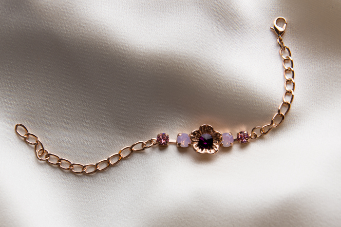 Ametist Gold Plated crystal bracelet [2]