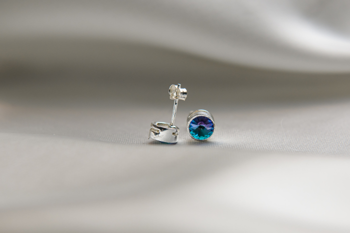 Cercei cristale Azure Blue [2]