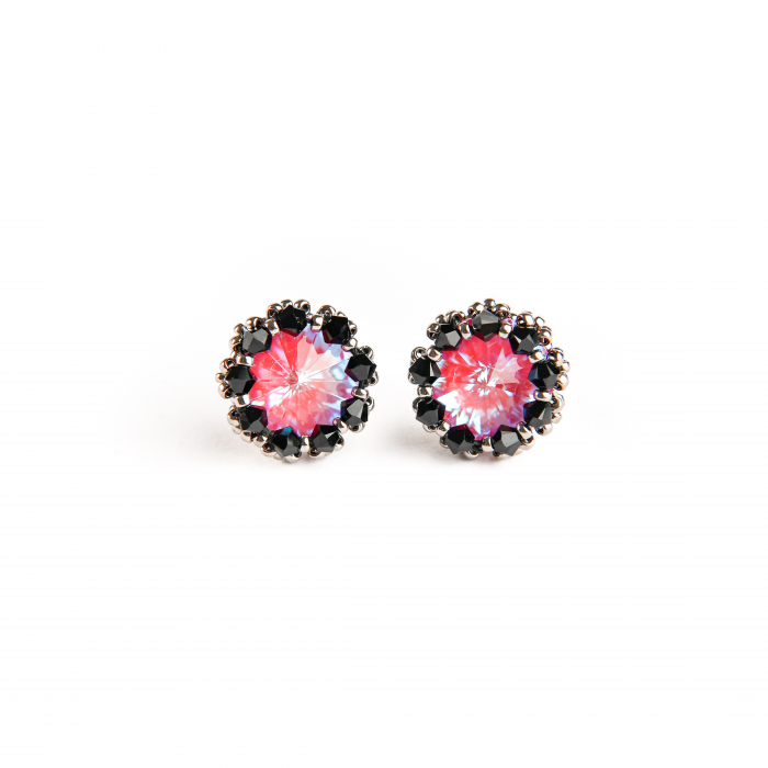 Cercei cristale Lotus Pink DeLite [1]