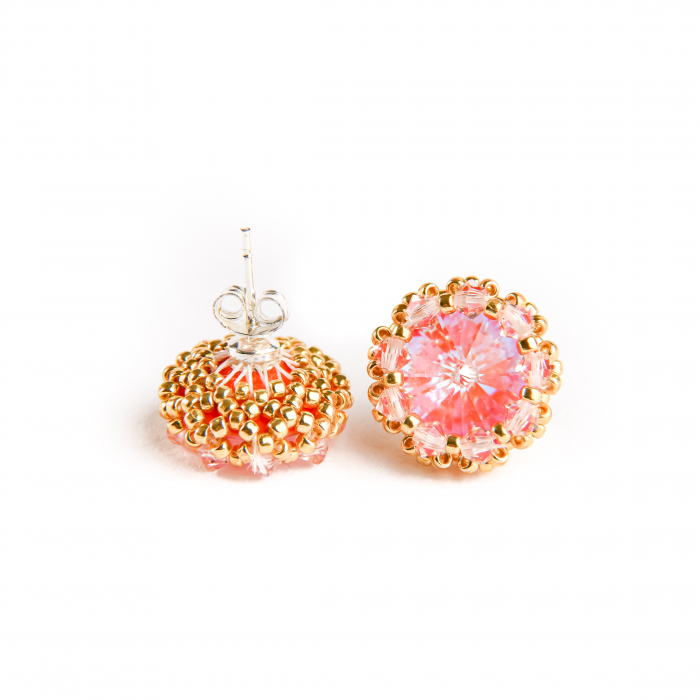 Cercei cristale Orange Glow DeLite [2]