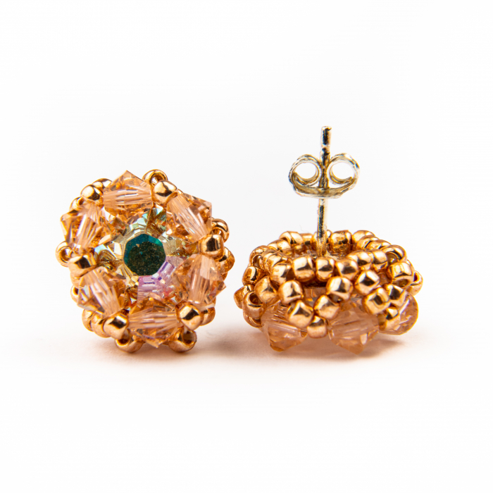 Cercei cristale Fresh Peach [2]