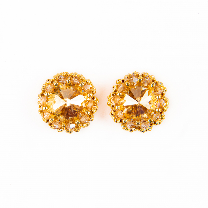 Denim Blue crystal earrings [1]