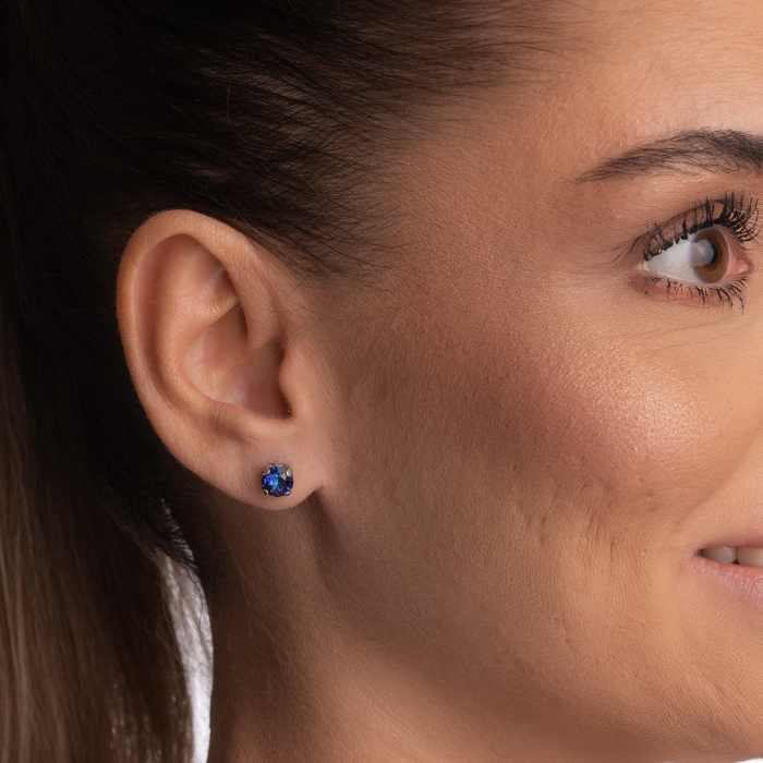 Cercei cu surub Crystal Heliotrope 6 mm [2]