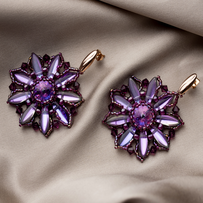 Margareta Ametist Gold Filed earrings [1]