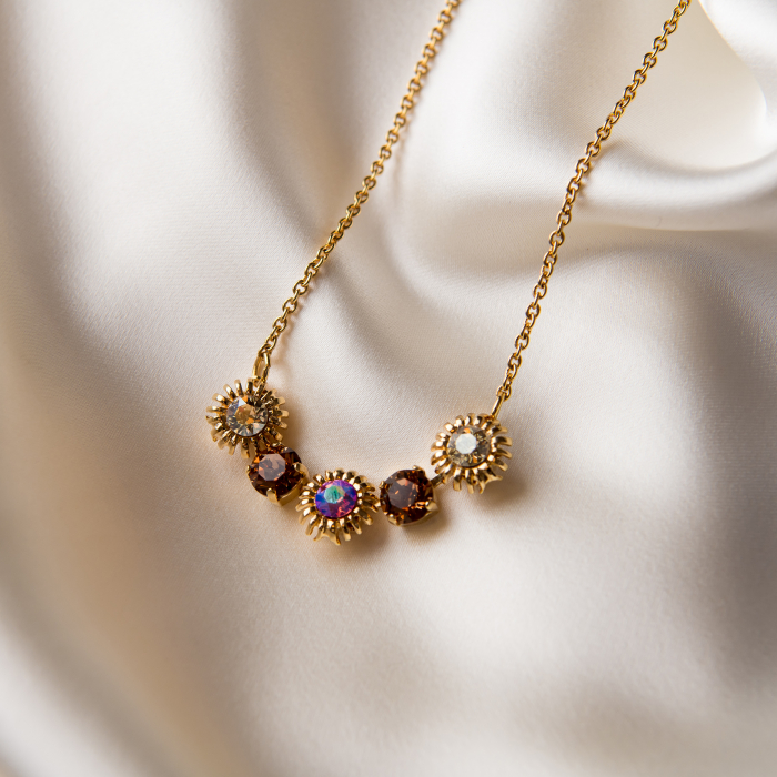Colier cristal Topaz Golden Plated [1]