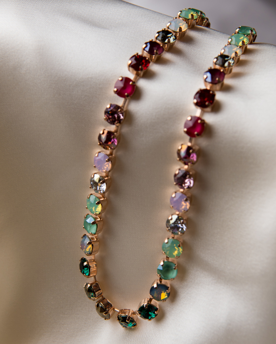 Colier cristale multicolore Gold Filed [2]