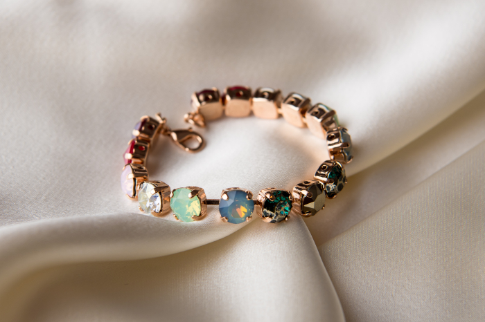 Rose Gold Filed multicolored crystal bracelet [2]
