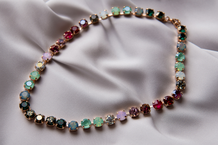 Colier cristale multicolore Gold Filed [4]