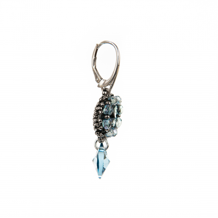 Denim Blue crystal earrings [2]