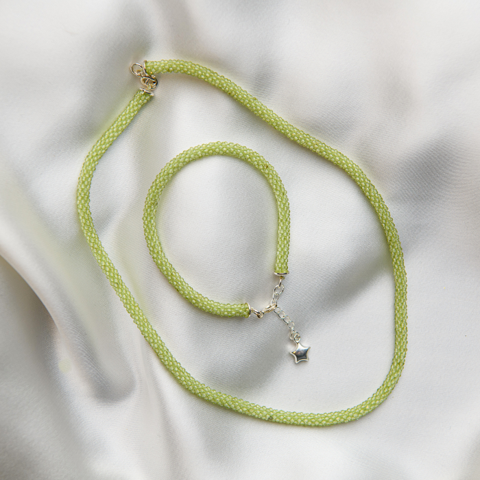 Colier pietre semipretioase peridot microfatetat [1]