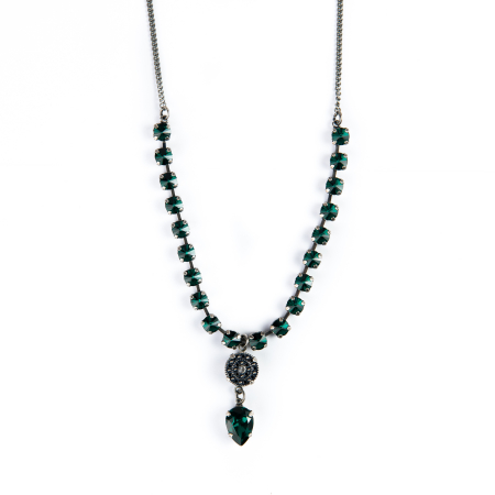Emerald crystal necklace [1]