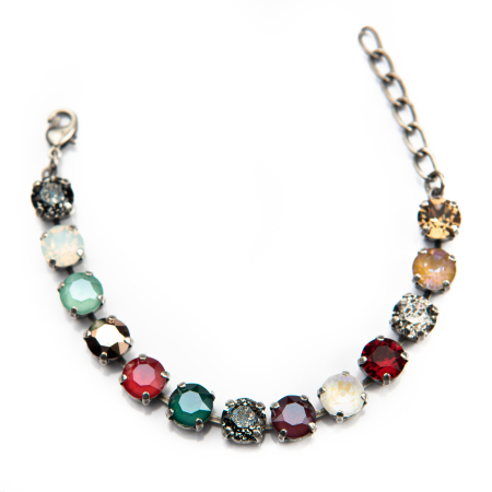 Bratari - Bratara cristale Policromic Antique Silver