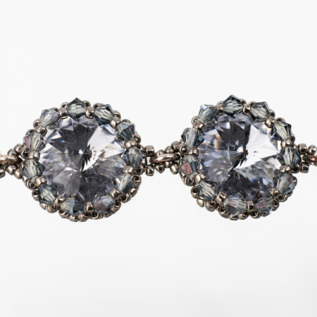 Bratara argint cristale Austria provence lavander margele japoneze [1]