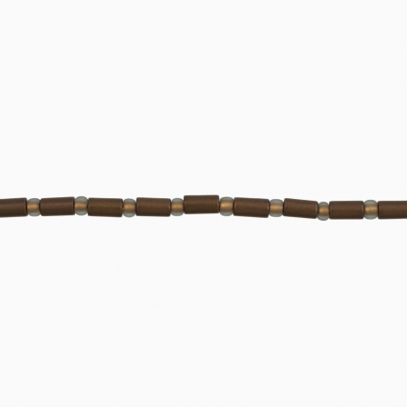 Bratara argint hematit elecroplacat maro cilindri 4 mm [1]