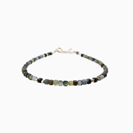 Bratari dama - Bratara argint iolit cubulete de 2 mm lungime 17-20 cm