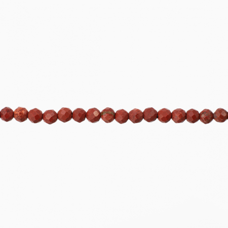 Bratara argint piatra semipretioasa jasp rosu microfatetat de 4 mm lungime 18-21 cm [1]